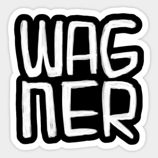 Classical Composer, Richard Wagner. Sticker